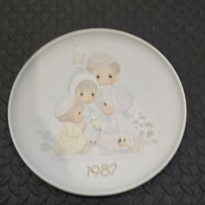 Decorative Plate with Children Illustration